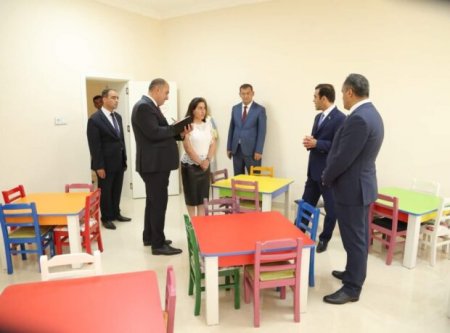 Goranboy şəhərində Şəhid Quliyev Şəmilin adını daşıyan uşaq bağçası- körpələr evində yenidənqurma işləri yekunlaşmaq üzrədir – FOTOLAR